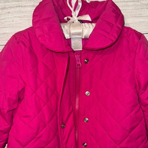 New Gymboree 5 5t  Pink Puffer Jacket with Quilted Design - Picture 2 of 5